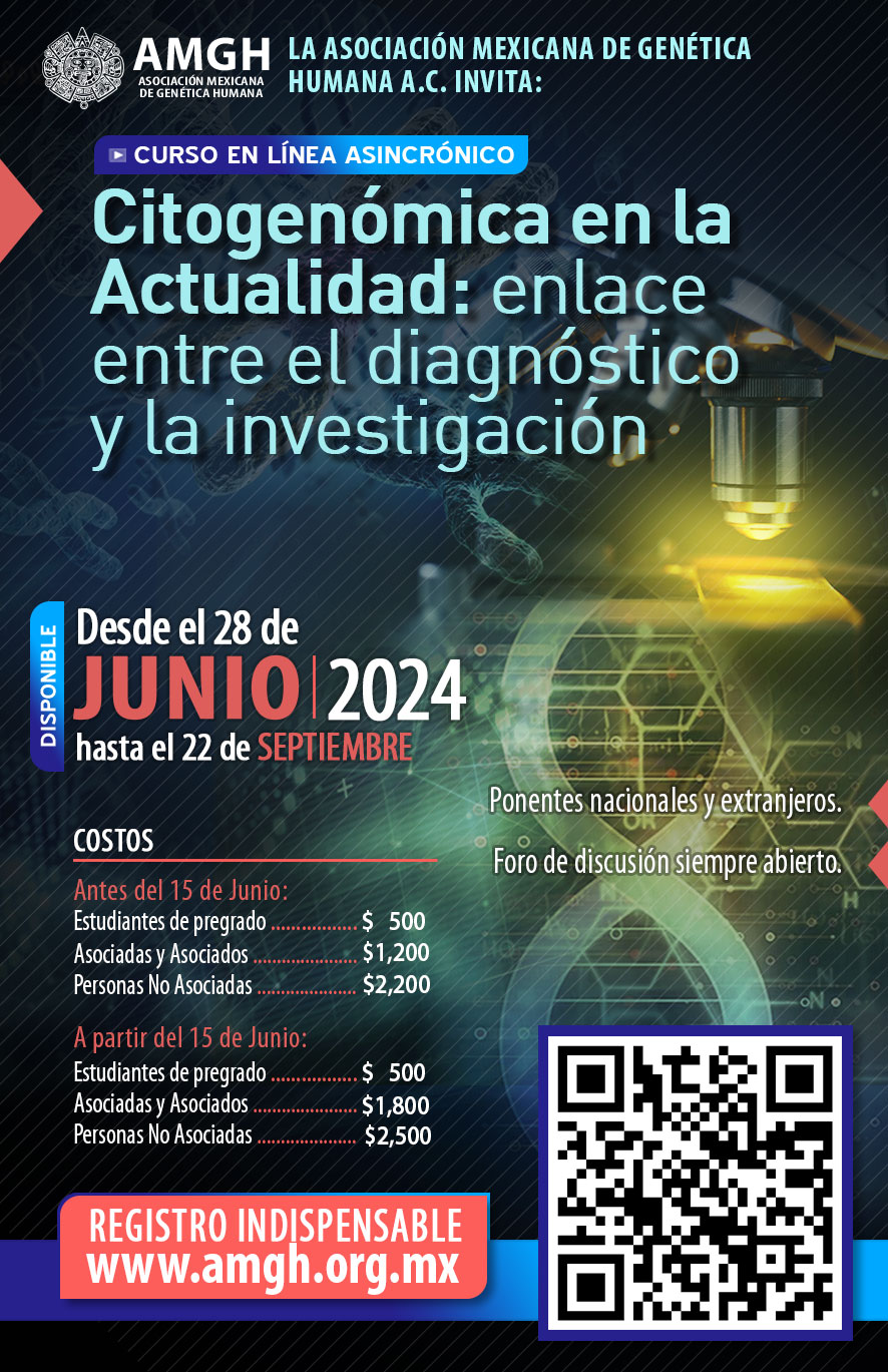 Curso virtual Citogenómica en la Actualidad: enlace entre el diagnóstico y la investigación