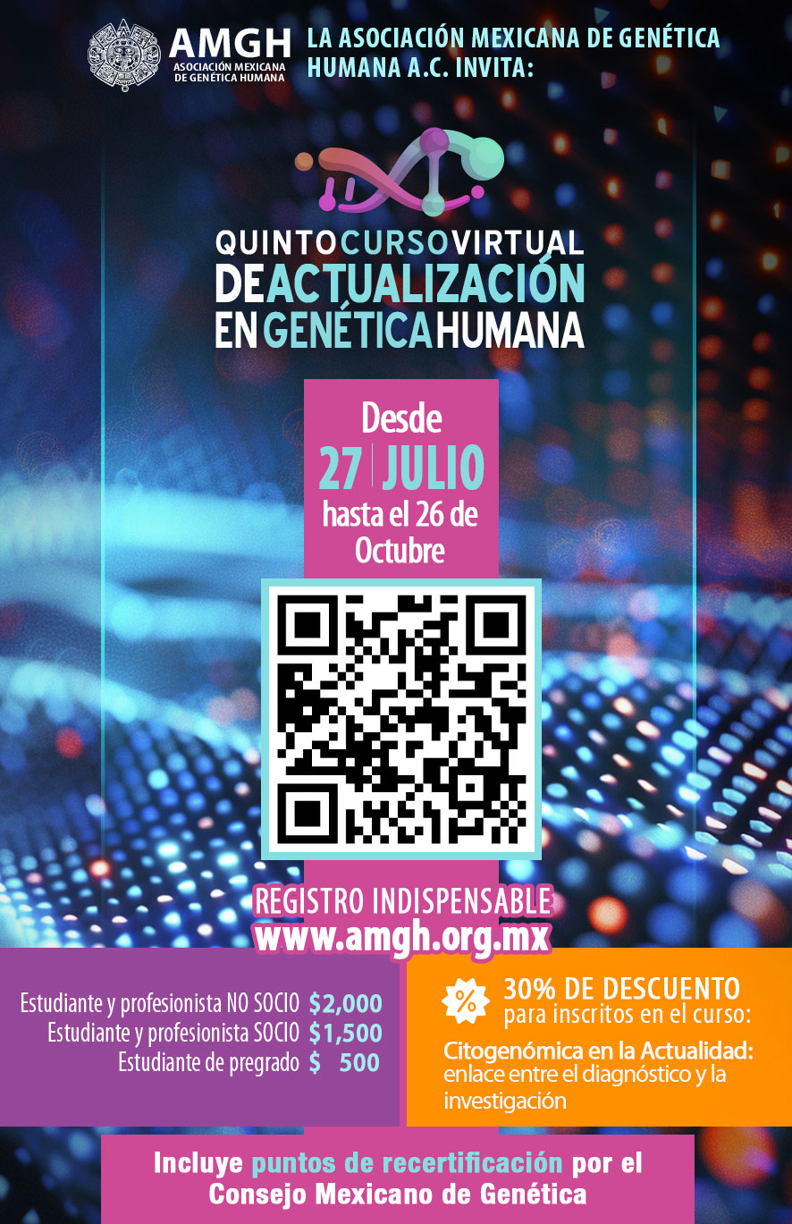 Quinto Curso Virtual de Actualización en Genética Humana 2024